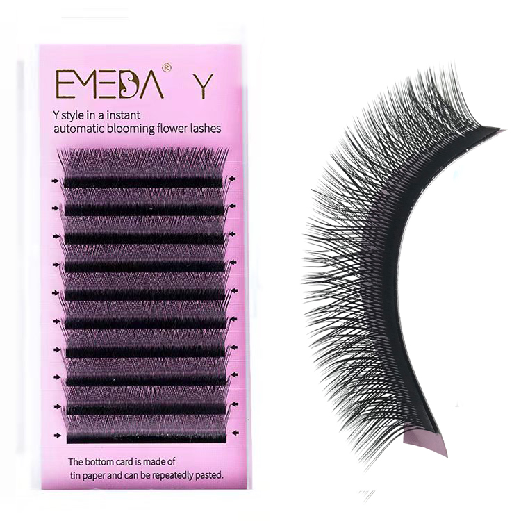 Y shape eyelash extension/ Air double tips/ weave blooming/ in vogue/new trend/ vendor manufacturer supplier wholesale JZ06